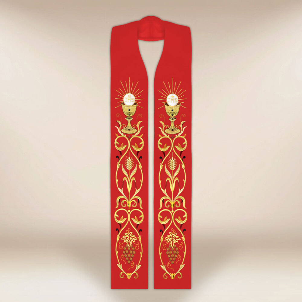 Stuła haftowana “Kielich”