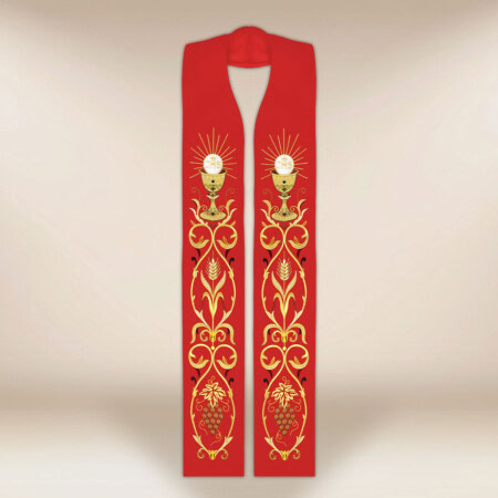 Stuła haftowana "Kielich"