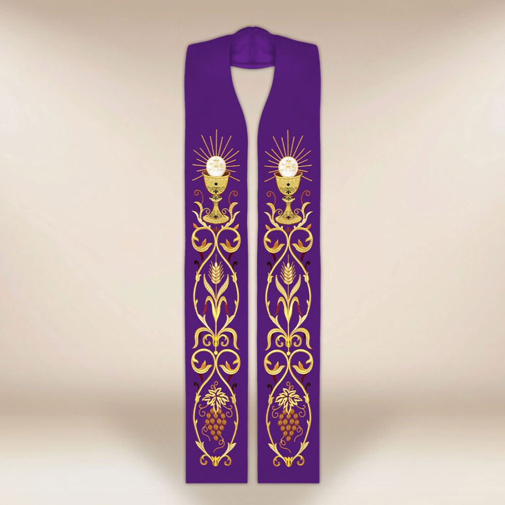 Stuła haftowana “Kielich”