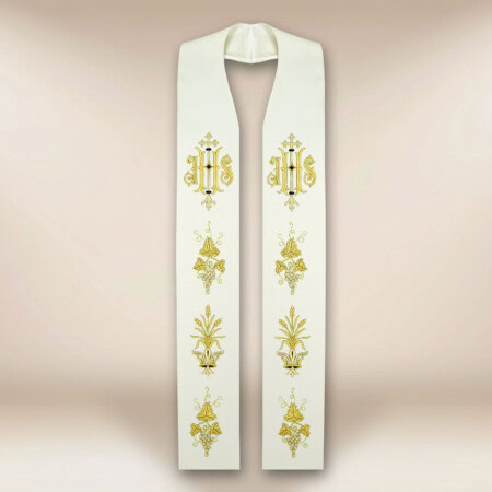 Stuła haftowana "IHS"