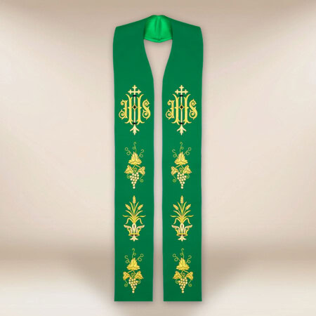 Stuła haftowana "IHS"