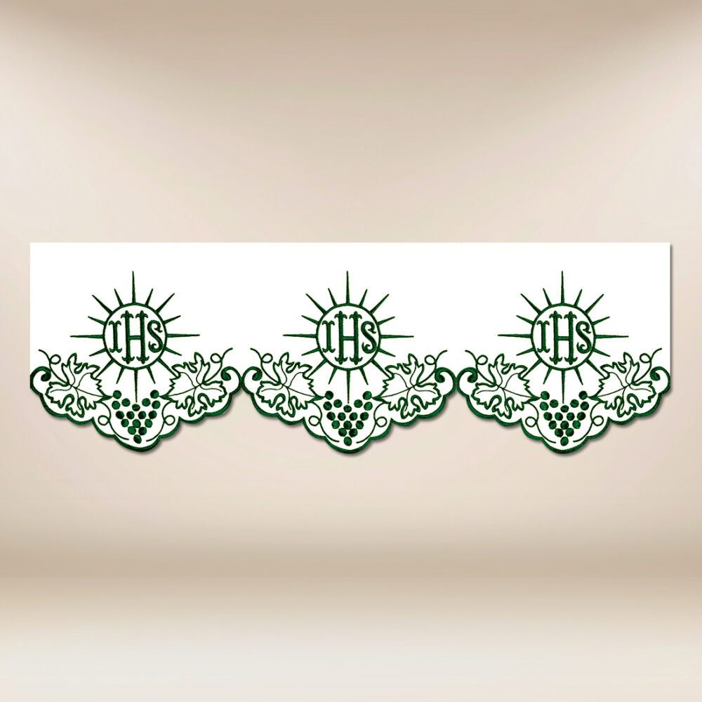 Koronka haftowana "Cristiano" zielona