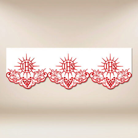 Koronka haftowana "Cristiano" czerwona