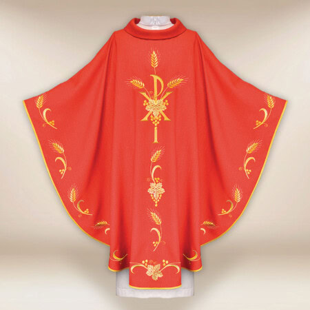 Ornat liturgiczny czerwony z PX