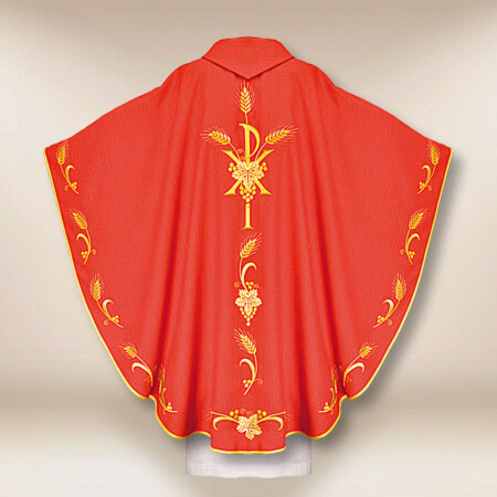 Ornat liturgiczny czerwony z PX