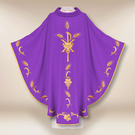 Ornat haftowany fioletowy