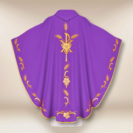 Ornat haftowany fioletowy