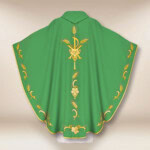 Ornat liturgiczny zielony z PX