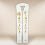 Stuła ślubna haftowana