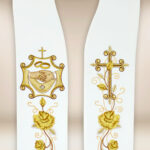 Stuła ślubna haftowana