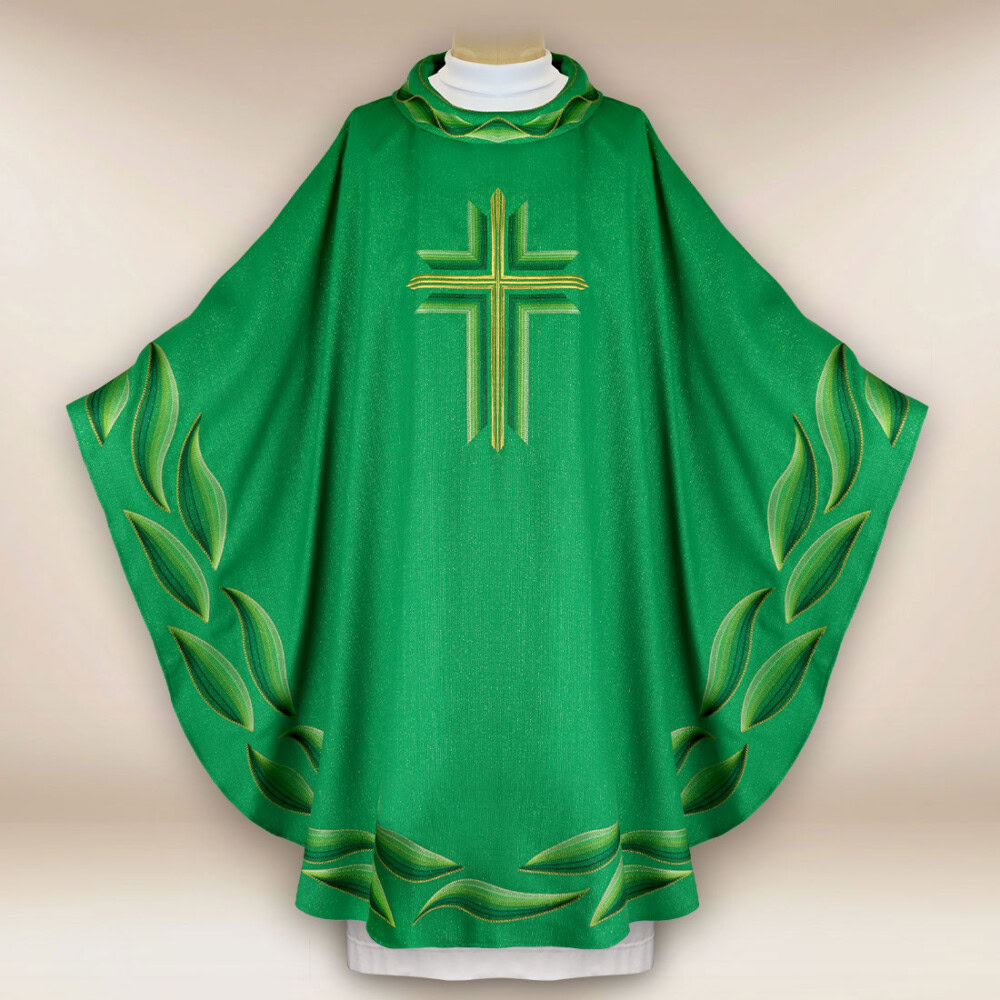 Ornat haftowany “Ombre Colorate” zielony