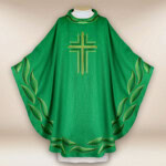 Ornat haftowany “Ombre Colorate” zielony