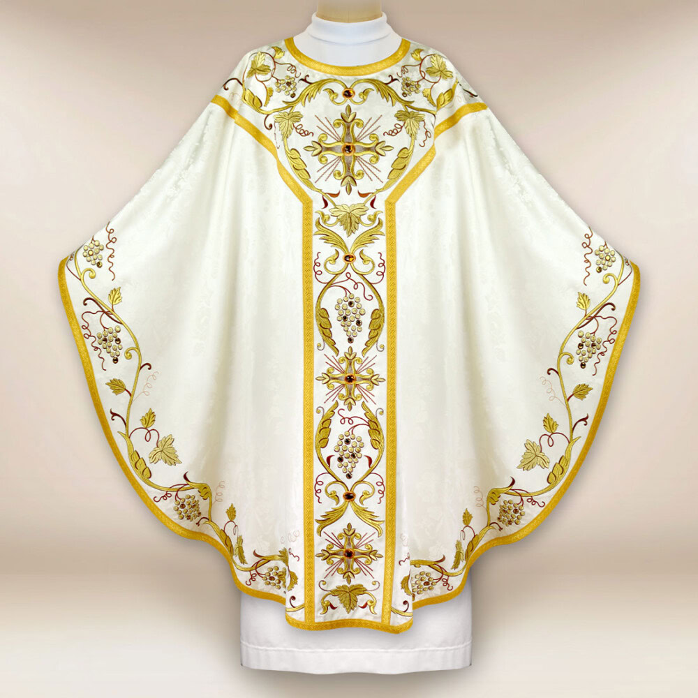 Ornat haftowany “Massimo Bianco – Gold”