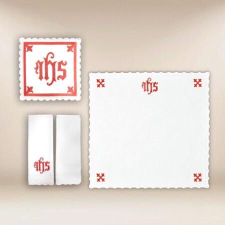 Bielizna kielichowa  "Katedralny" czerwona