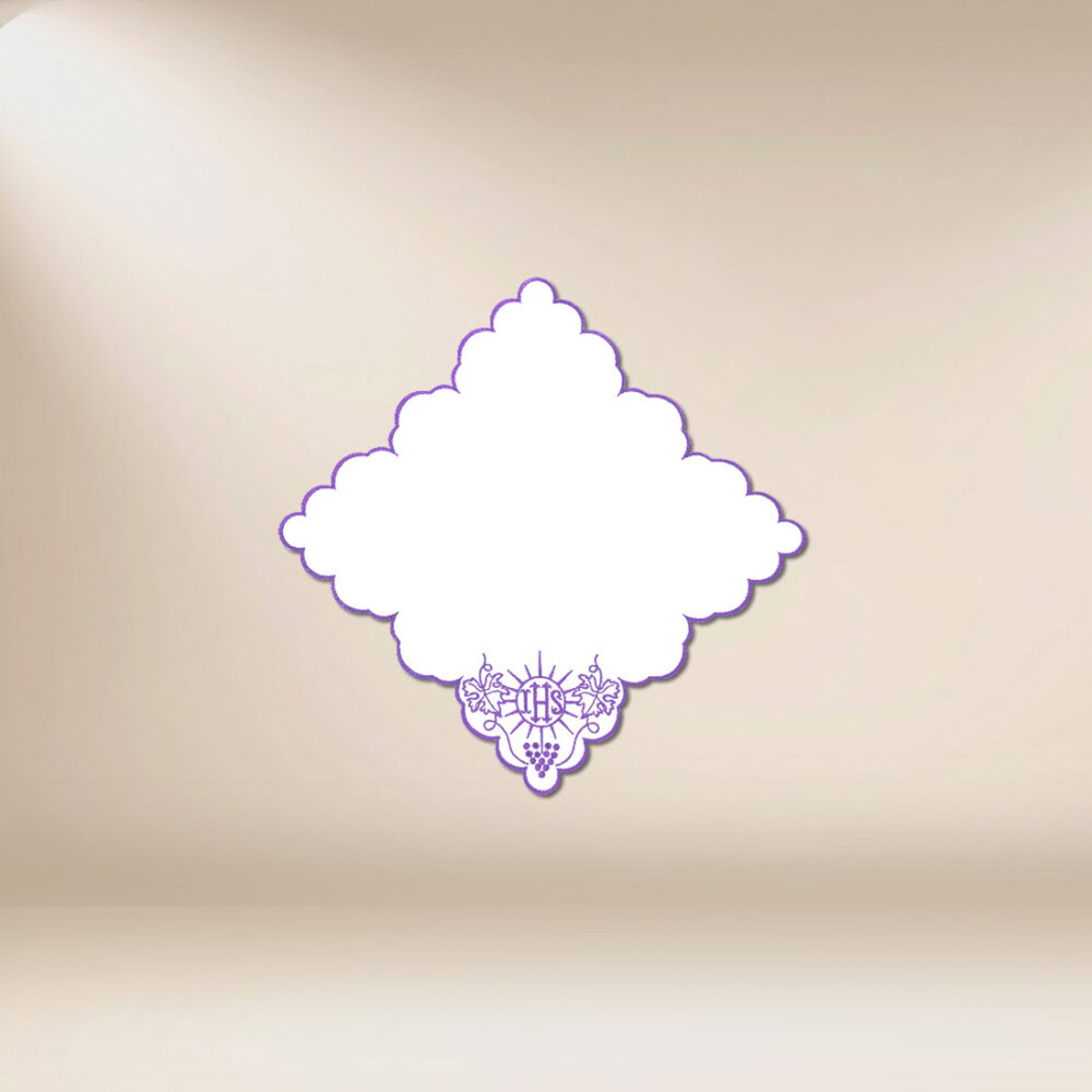 Serwetka haftowana “Cristiano” fioletowa 32×32