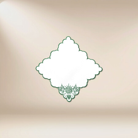 Serwetka haftowana "Cristiano" zielona 32x32