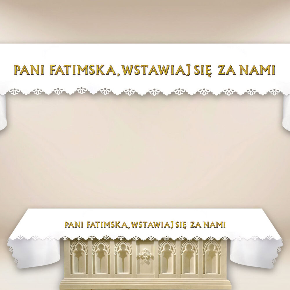 obrus foto wycinany laserowo