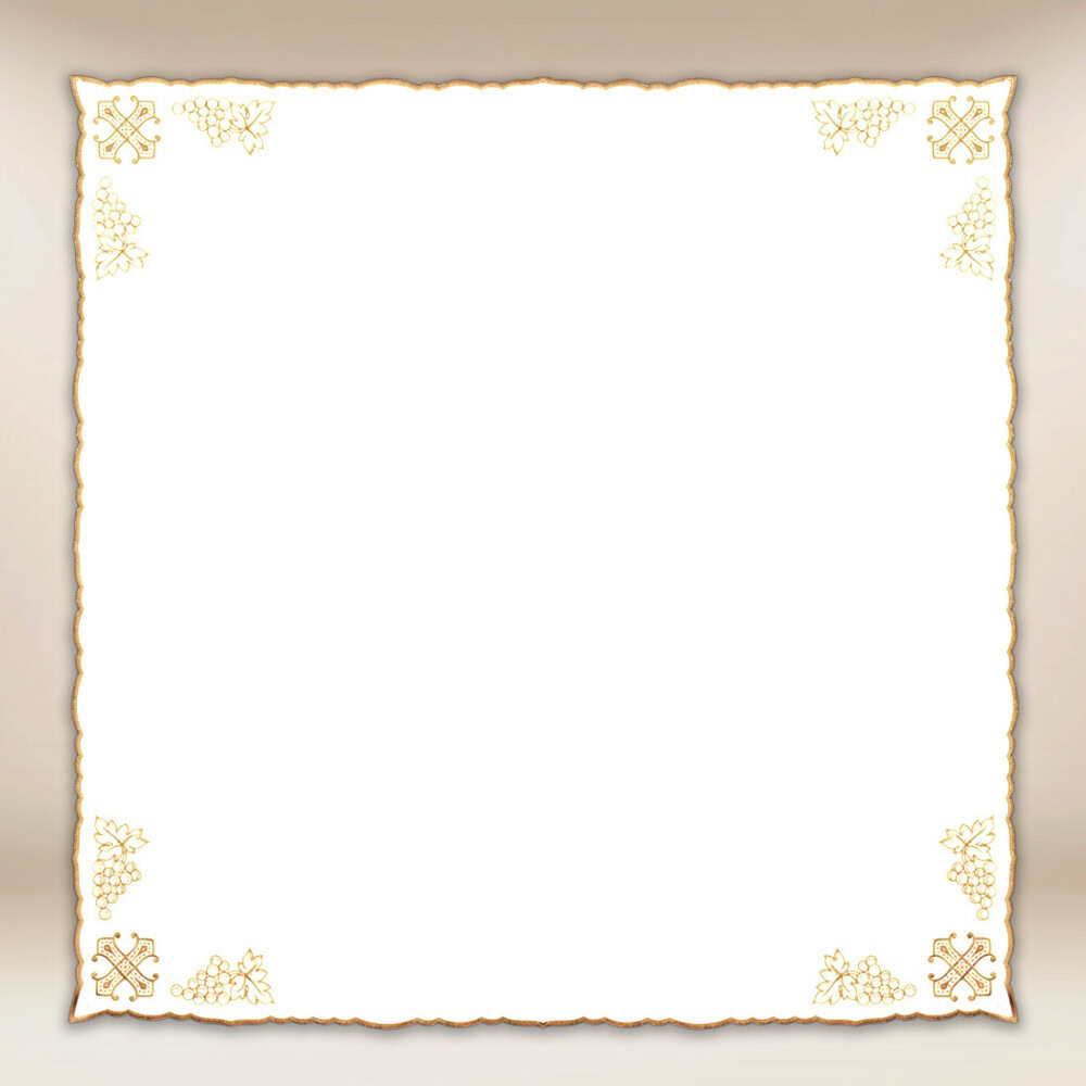 Serwetka haftowana złota 95x95 Serwetka haftowana złota 95x95