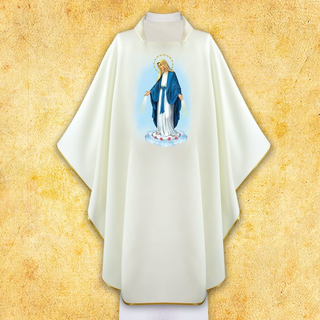 Ornat z wizerunkiem Matka Boża Niepokalana