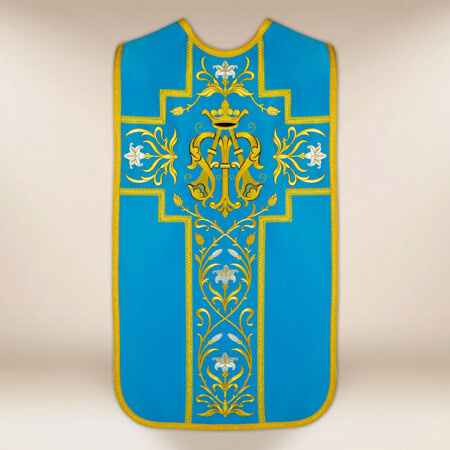 Ornat haftowany rzymski "Maryjny"