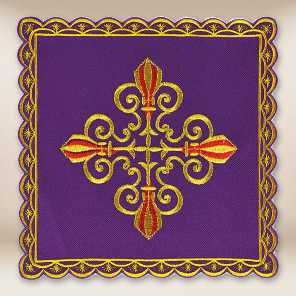 Palka haftowana czerwona