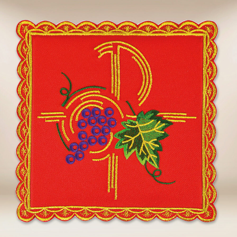 Palka haftowana czerwona