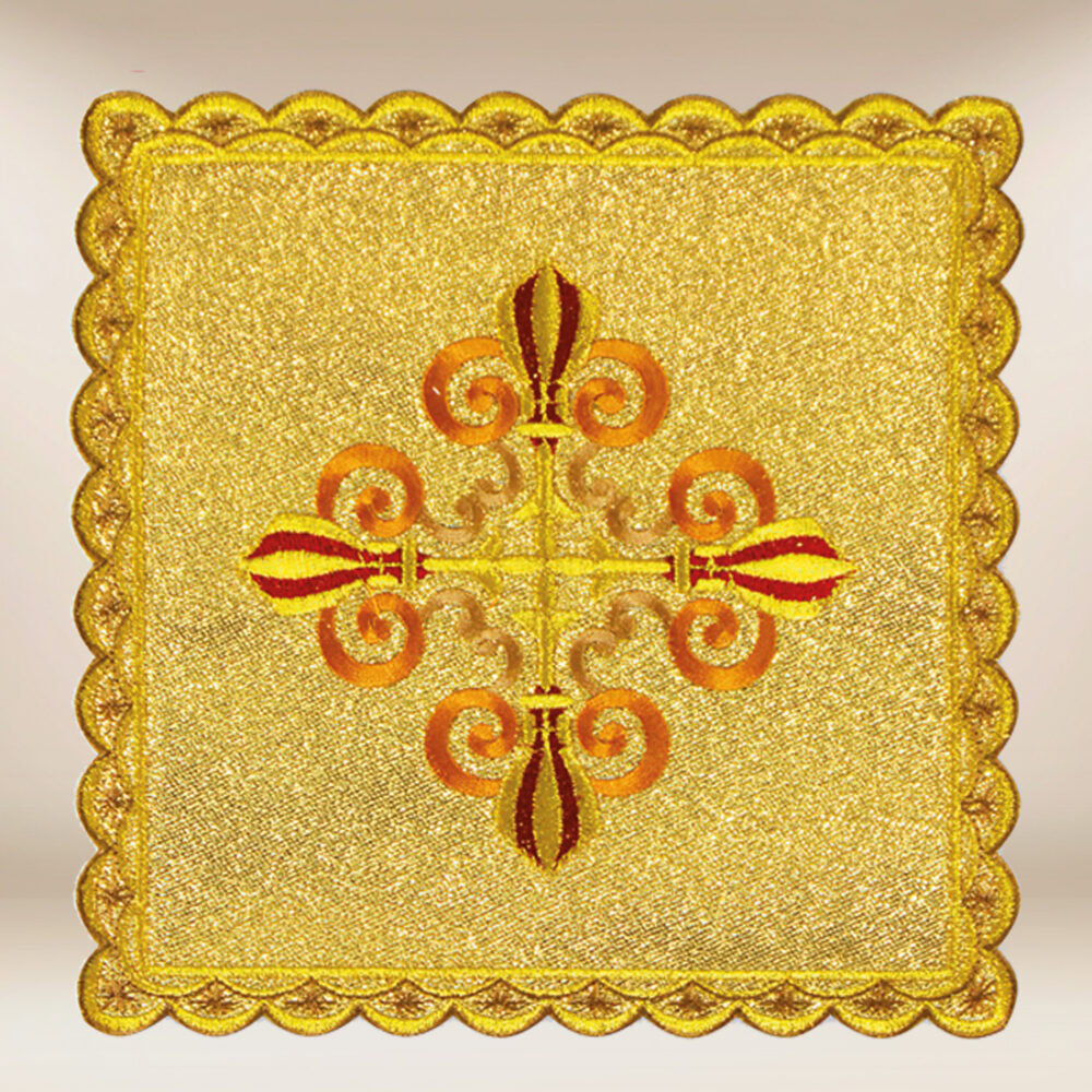 Palka haftowana złota