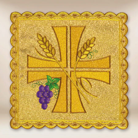 Palka haftowana złota