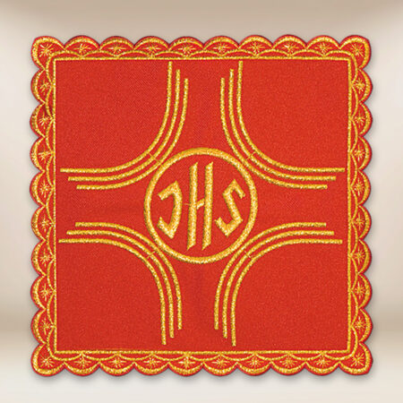 Palka haftowana czerwona