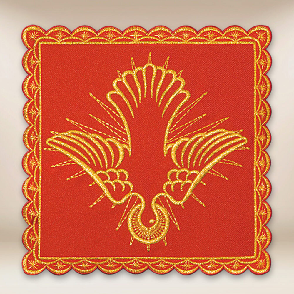 Palka haftowana czerwona