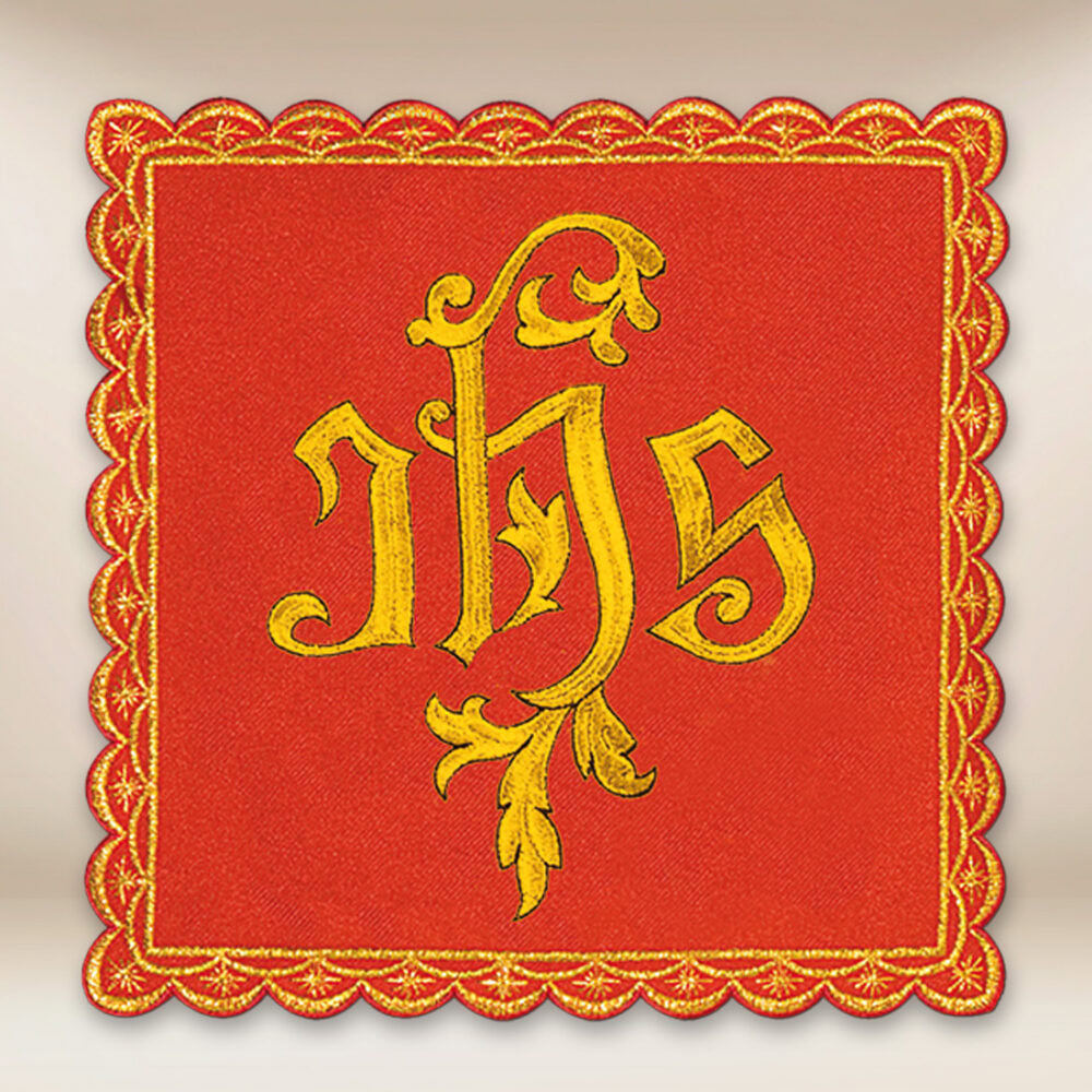 Palka haftowana czerwona