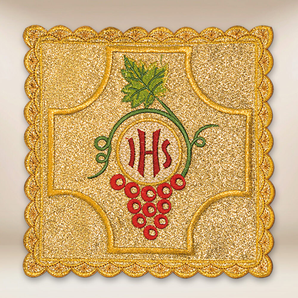 Palka haftowana czerwona