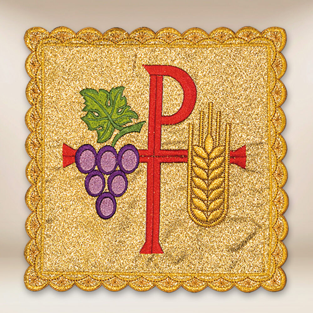 Palka haftowana czerwona