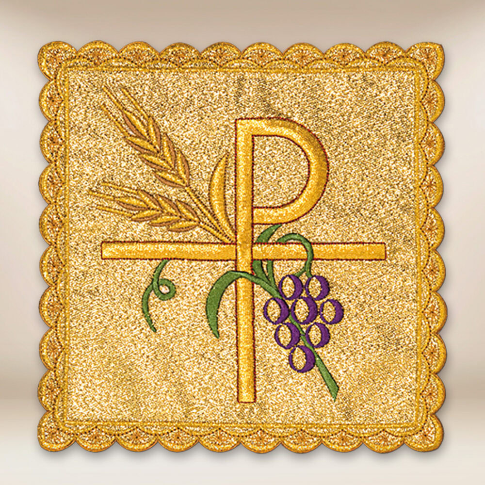 Palka haftowana czerwona