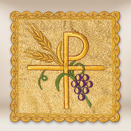 Palka haftowana złota