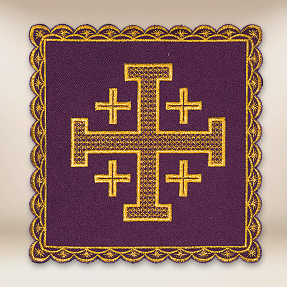 Palka haftowana czerwona