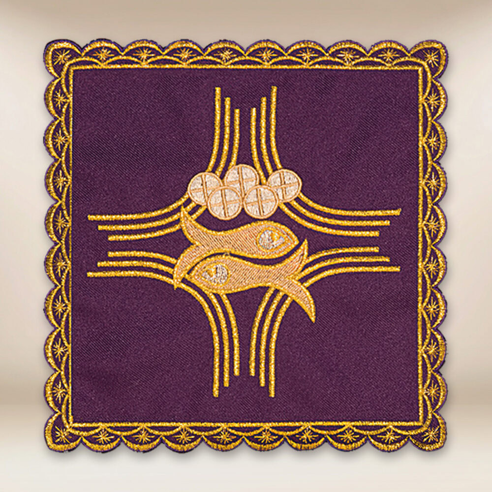 Palka haftowana czerwona