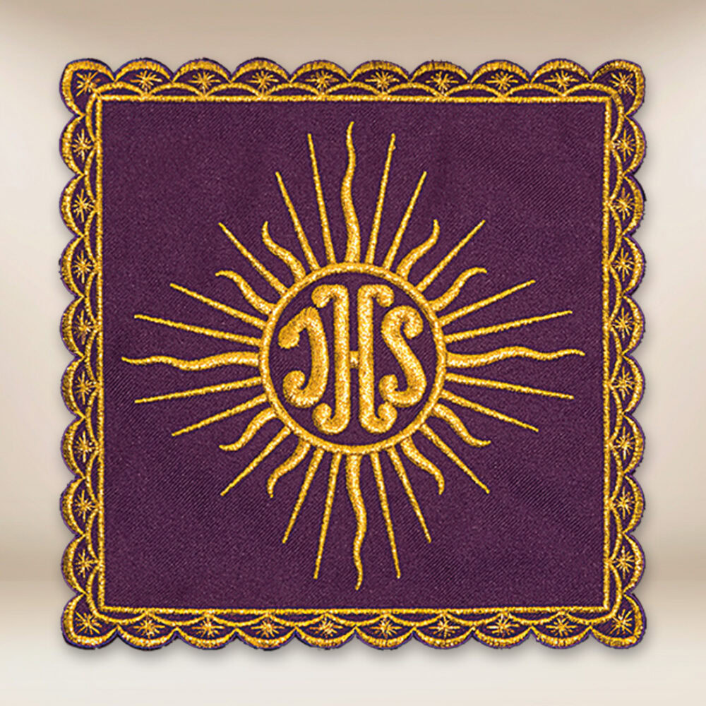 Palka haftowana czerwona