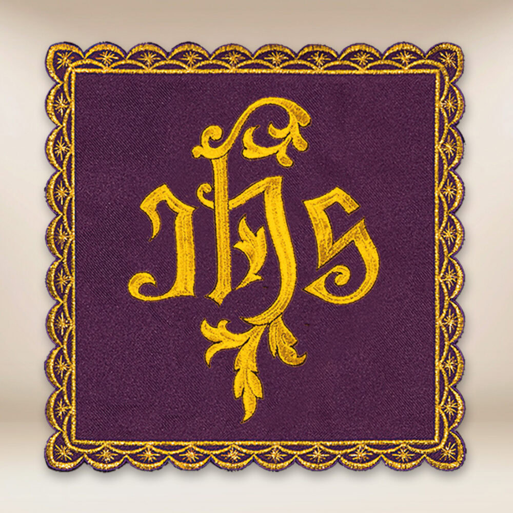 Palka haftowana czerwona