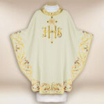 Ornat haftowany „Sacra Flora” ecru