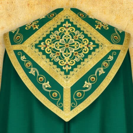 Kapa haftowana "Brillante-Verde"