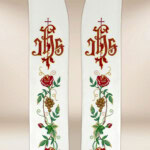 Stuła haftowana „IHS z Różami”