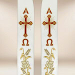 Stuła haftowana „IHS z Różami”