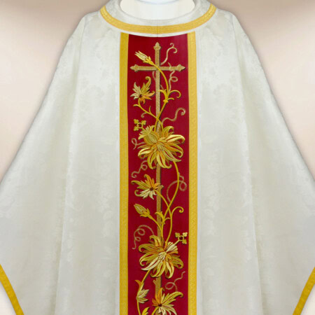 Ornat haftowany „Classico Bianco”