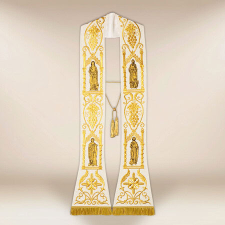 Stuła haftowana "4 Ewangelistów" plusz