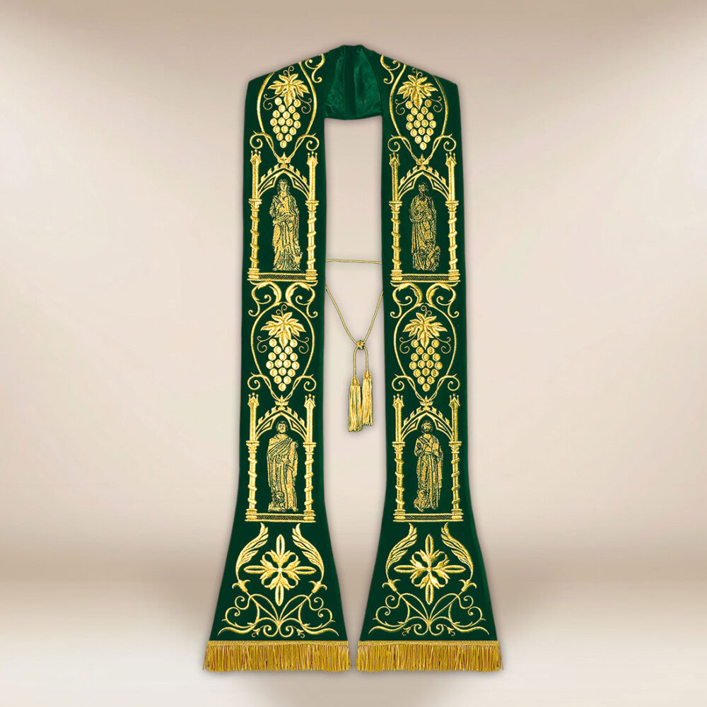 Stuła haftowana „4 Ewangelistów” plusz