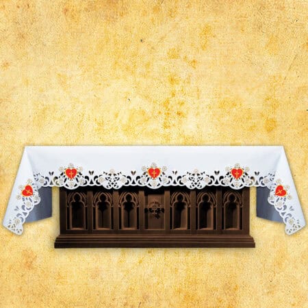 Obrus haftowany "Serce Jezusa" (długość do 280cm)