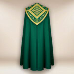 Haftowana kapa liturgiczna zielona