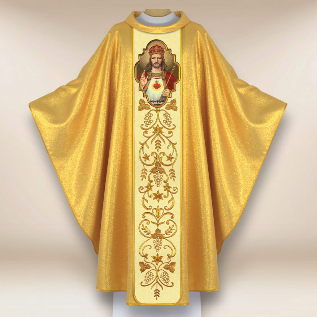 Ornat z wizerunkiem Chrystus Król 