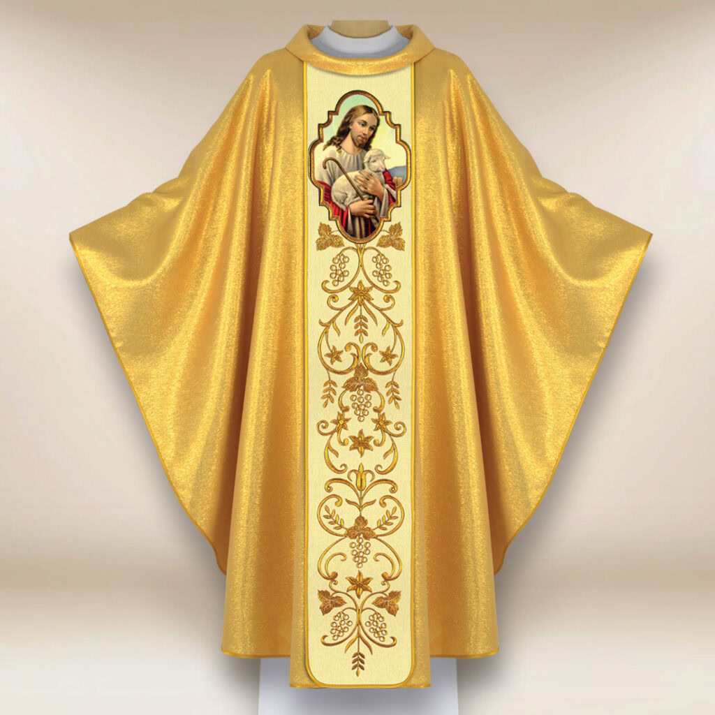 Ornat z wizerunkiem Jezus Dobry Pasterz 